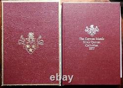 1977 The Cayman Islands Silver Queens Collection with 6 Silver Proof coins $25/$50