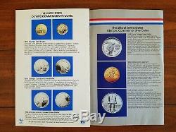 1983 & 1984 US Gold & Silver Olympic 3-Coin Proof Set Almost 1/2 Ounce Gold
