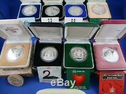 1985 1993 $10 Australian Silver Proof Coin. 1 Lot Of 9 Coins