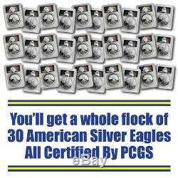 1986-2016 30-Coin American Silver Eagle Set PCGS Gem Proof (Nicely Priced)