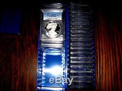 1986 2019 (33) Coin Proof American Silver Eagle Set Pcgs Pr 69