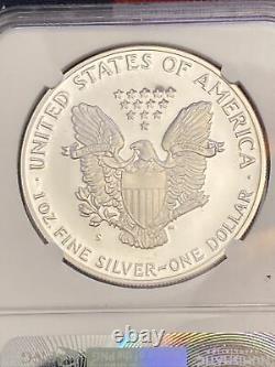 1986-S $1 Silver Eagle Graded NGC PF-69 ULTRA CAMEO PROOF Signed MERCANTI
