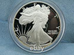 1986-S 1oz Proof American Silver Eagle withCOA & Box, US Mint