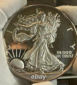 1986 Silver Eagle Proof 1 Troy Pound. 999 Fine Proof GORGEOUS