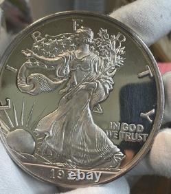 1986 Silver Eagle Proof 1 Troy Pound. 999 Fine Proof GORGEOUS