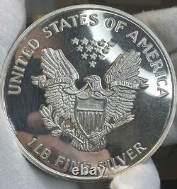 1986 Silver Eagle Proof 1 Troy Pound. 999 Fine Proof GORGEOUS