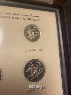 1987 Kuwait 6 Coin Silver Proof Set Hard Set To Find Free Shipping