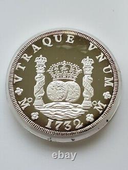 1987 Mexico Casa De Moneda 5 oz Silver Proof 40 Reales (Pillar Dollar)