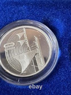 1990 New Zealand 5 Coins Silver Proof Set Treaty of Waitangi