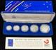 1990 Royal Australian Mint/Bank of New Zealand 5-Coin Silver PROOF Set, OGP