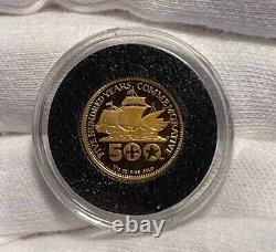 1992 Columbus 500th Anniv. Gold, Platinum & Silver Proof Commemorative Coin Set