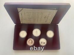 1992 Royal Ladies Masterpieces In Silver Proof Australian Coin Set Boxed & COA