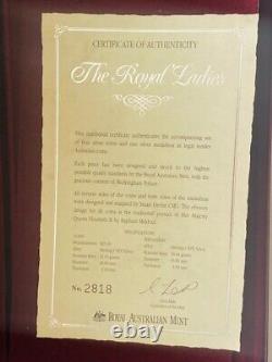 1992 Royal Ladies Masterpieces In Silver Proof Australian Coin Set Boxed & COA