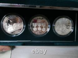 1994 US Veterans 3 Coin Silver Dollar Proof Commemorative Set
