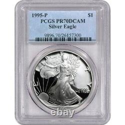1995-P American Proof Silver Eagle Coin PCGS PR70 DCAM
