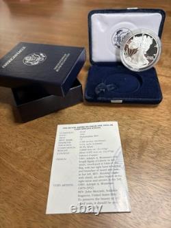 1996 P $1 Silver Proof 1OZ Eagle American Dollar Coin Philadelphia withOGP & COA