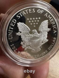 1996 P $1 Silver Proof 1OZ Eagle American Dollar Coin Philadelphia withOGP & COA