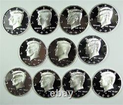 1999, 2000-2009, 2010-2021 Silver Proof Kennedy Half Dollar Run 23 Coins #011