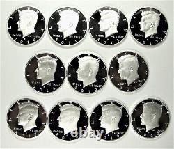 1999, 2000-2009, 2010-2021 Silver Proof Kennedy Half Dollar Run 23 Coins #011