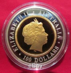 1999 The Perth Mint Centenary Sovereign Proof Issue $100, Gold and Silver Coin