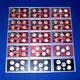 1999 Through 2013 90% Silver Proof Quarter Sets NO Box/COA -15 Sets- 76 Coins