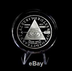 1 Oz 999 Silver Coin Ghost Money Proof Paper Is Poverty Jefferson illuminati Eye