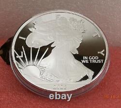 1 POUND SILVER 999 FINE PROOF WALKING LIBERTY COIN 1a