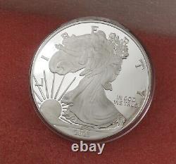1 POUND SILVER 999 FINE PROOF WALKING LIBERTY COIN 21a