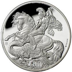 1oz Silver Proof George & the Dragon Masterpiece £1 St. Helena 2023 Silver