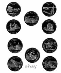 2000 2018 S Quarter Cameo Proof Roll 90% Silver (40 Coins) Random Mix