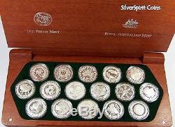 2000 OLYMPIC GAMES SYDNEY 16 x SILVER PROOF COIN Set with Certificates