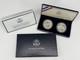 2001 P & D SILVER PROOF & Uncirculated AMERICAN BUFFALO 2 Coin Set with Box & COA