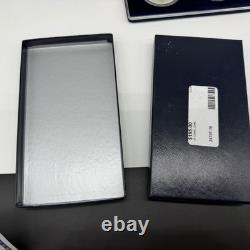 2001 P & D SILVER PROOF & Uncirculated AMERICAN BUFFALO 2 Coin Set with Box & COA