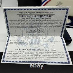 2001 P & D SILVER PROOF & Uncirculated AMERICAN BUFFALO 2 Coin Set with Box & COA