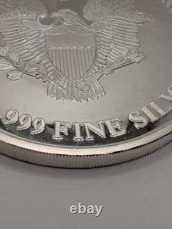 2002 1LB Pound Proof Walking Liberty United States Troy. 999 Fine Silver Coin