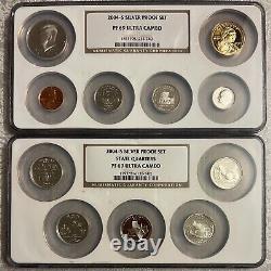 2004-s Silver Proof Set Complete Multi Coin Set Of 10 Coins Ngc Pf69 Ultra Cameo