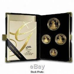 2005 W American Gold Eagle 4 Coin Proof Set w Box COA Platinum Silver Palladium
