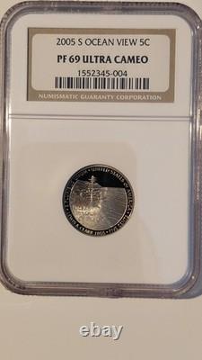 2005-s Silver Proof Set- 11 Coins Ngc Graded Pf69 Ultra Cameo