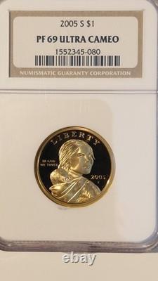 2005-s Silver Proof Set- 11 Coins Ngc Graded Pf69 Ultra Cameo