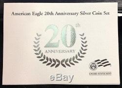 2006 American Eagle 20th Anniversary Silver Coin Set