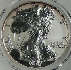 2006-p $1 Reverse Proof Silver Eagle 20th Anniversary Pcgs Pr70 #44642295 Top
