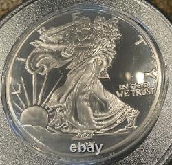 2007 1 POUND # LB 999 FINE SILVER AMERICAN EAGLE PROOF UNCIRCULATED TROY 13.33oz