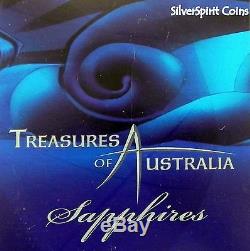 2007 TREASURES of AUSTRALIA SAPPHIRES Silver Proof Coin