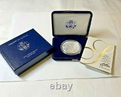 2007-W American Eagle One Ounce 99.9% Silver Proof Coin OGP & COA Special Year