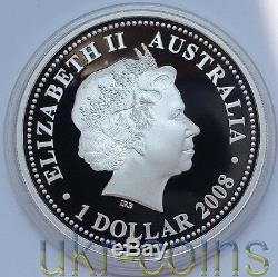 2009 Australia Lunar I Year of the Ox Silver Proof 3-coin set 1 Oz 1/2 Oz 2Oz