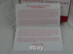 2009-S United States Mint Silver Proof Set with COA & Box 18 Coins 90%