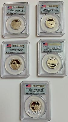 2010-2021 S Silver National Parks Quarters Pcgs Pr70dcam 1st Strike 56 Coin Set