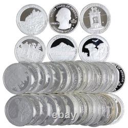 2010-Now Parks Quarter 90% Silver Proof Roll Rejects 40 US Coins