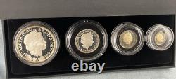 2010 UK BRITANNIA 4 Coins Silver Proof Set withBox & COA, Limited Mintage