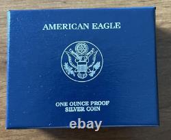 2010 W American Silver Eagle U. S. Mint Proof In Box & Certificate